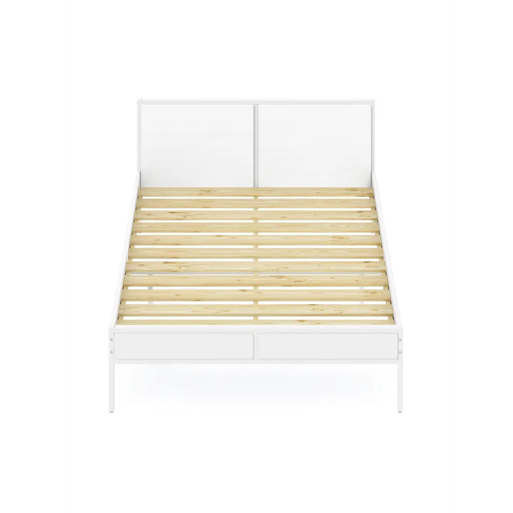 Фото 2 Кровать Solarius Kr120loft-bel-white 125 x 90 x 206 см сосна цвет белый Фото 2 Кровать Solarius Kr120loft-bel-white 125 x 90 x 206 см сосна цвет белый