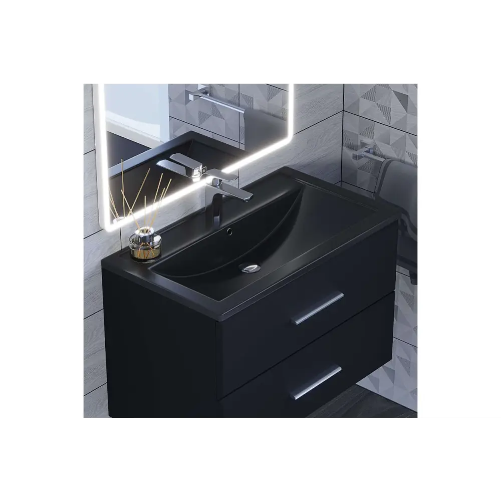 Фото 4 Раковина встраиваемая Uperwood Foster Quartz 291030039 80см Фото 4 Раковина встраиваемая Uperwood Foster Quartz 291030039 80см