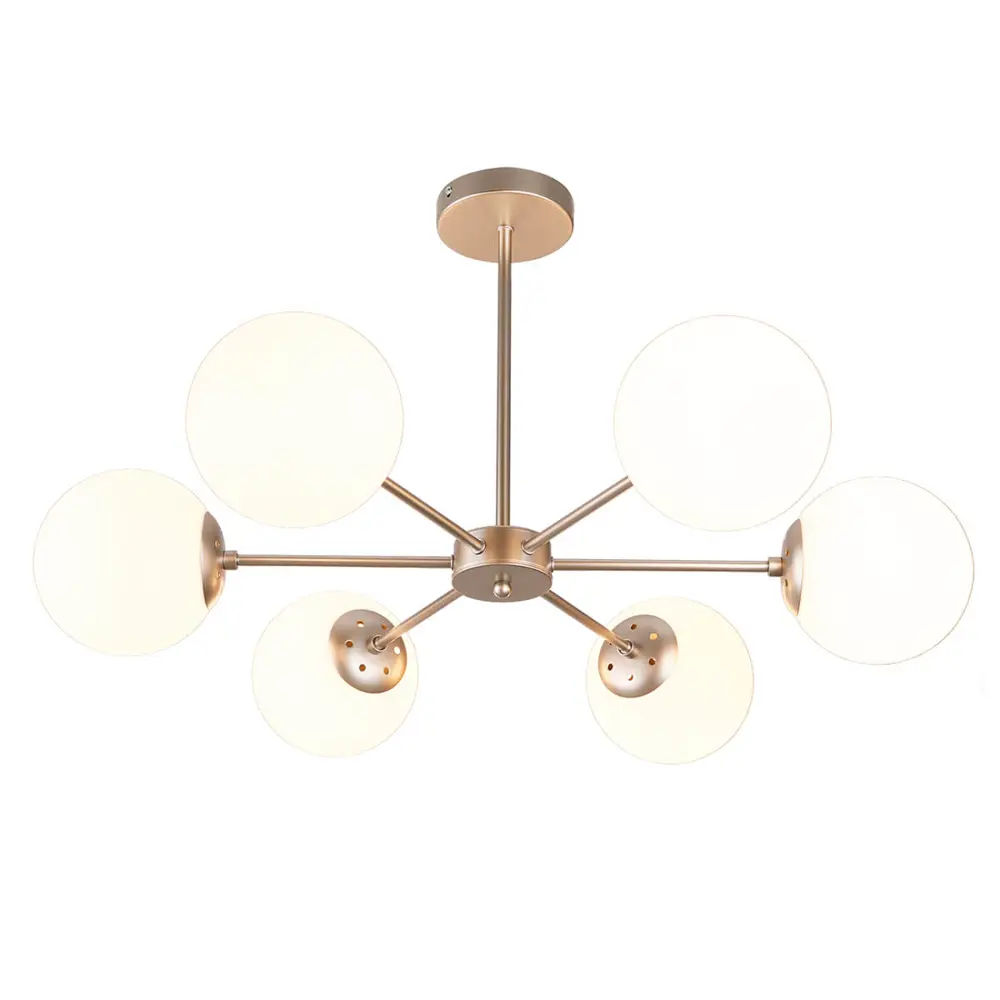 Фото Люстра на штанге Escada Ethereal 2110--6p nickel 6 ламп 2 м² цвет никель Фото Люстра на штанге Escada Ethereal 2110--6p nickel 6 ламп 2 м² цвет никель