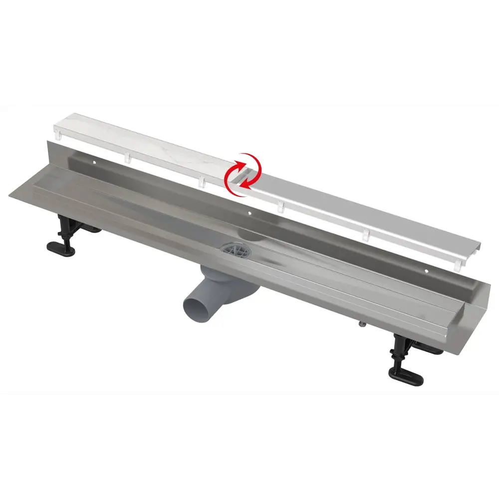 Фото Водоотводящий желоб AlcaPlast APZ23-DOUBLE9-950 Фото Водоотводящий желоб AlcaPlast APZ23-DOUBLE9-950