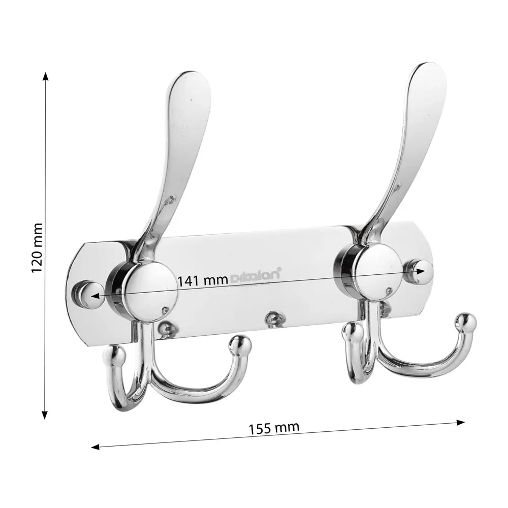 Фото 2 Крючок для ванной dikalan G18-2 цвет Серый/серебристый 1 шт Фото 2 Крючок для ванной dikalan G18-2 цвет Серый/серебристый 1 шт