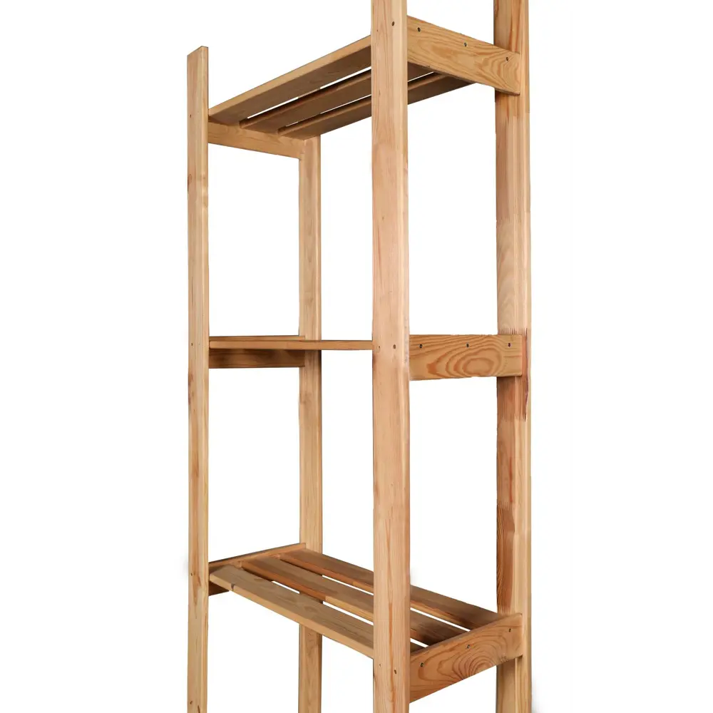 Фото 4 Стеллаж деревянный Силтд 63x115x23 см нагрузка до 7 кг сосна цвет дерево Фото 4 Стеллаж деревянный Силтд 63x115x23 см нагрузка до 7 кг сосна цвет дерево