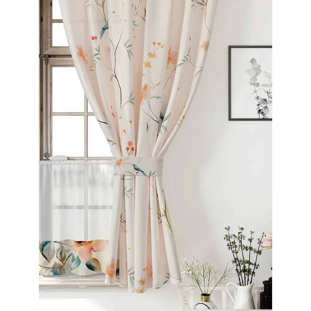 Фото 5 Комплект штор Comfy way Иномик - 42 CW705042-160 на шторной ленте 160x150 см цвет бежевый Фото 5 Комплект штор Comfy way Иномик - 42 CW705042-160 на шторной ленте 160x150 см цвет бежевый
