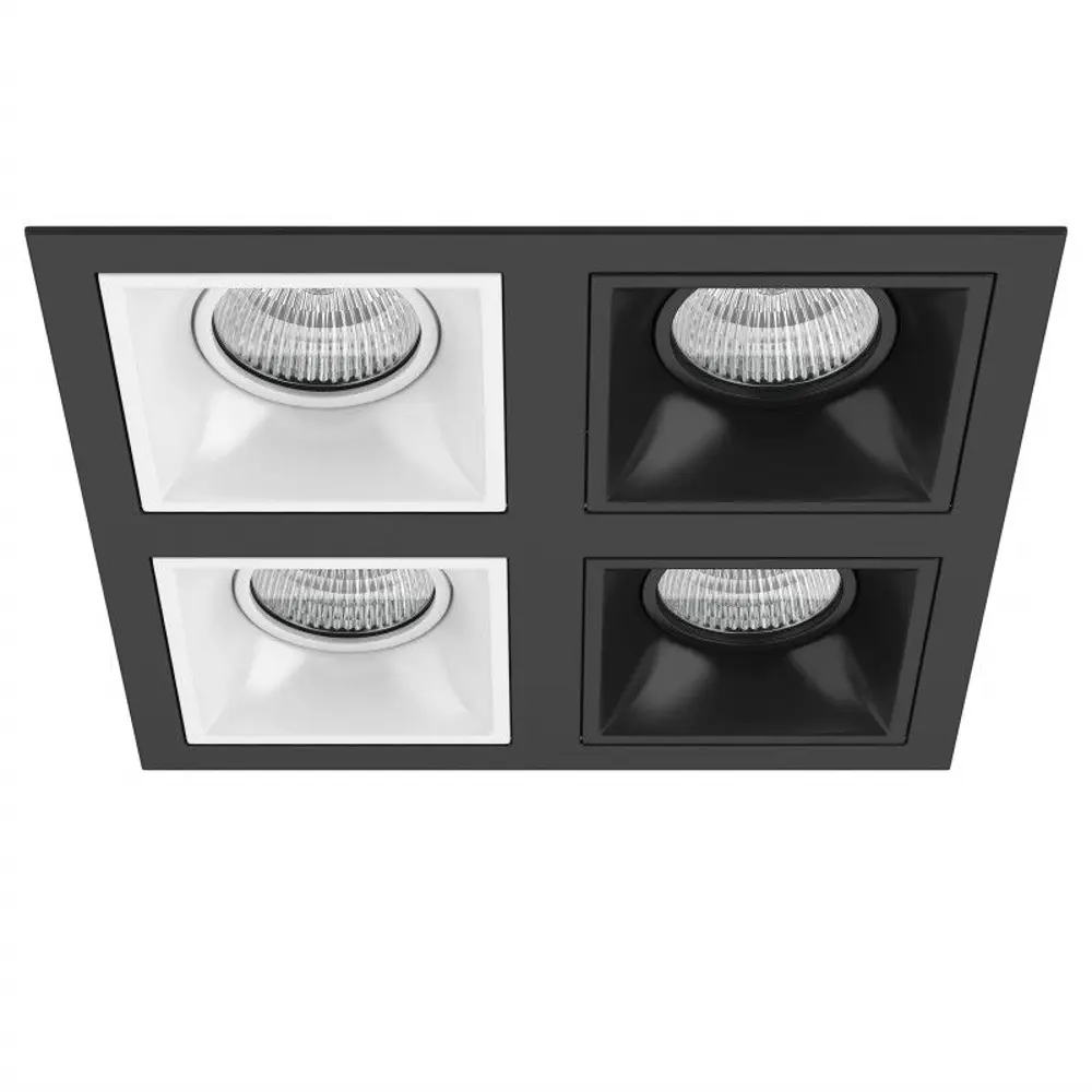 Фото Светильник точечный встраиваемый Lightstar Domino D54706060707 GU5.3 цвет черный Фото Светильник точечный встраиваемый Lightstar Domino D54706060707 GU5.3 цвет черный