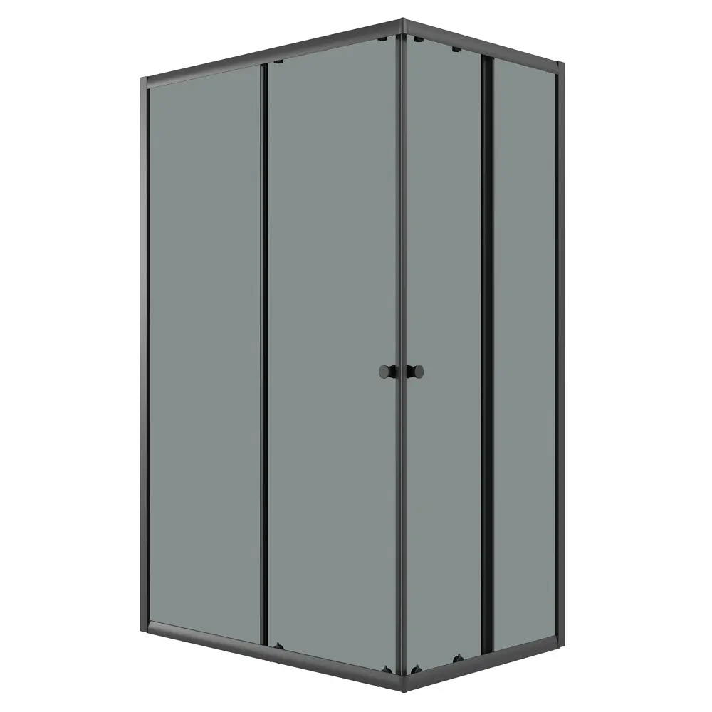 Фото Душевой уголок Niagara Eco NG-1129-14QT прямоугольник 120x90см черный профиль эффект стекла тонированный Фото Душевой уголок Niagara Eco NG-1129-14QT прямоугольник 120x90см черный профиль эффект стекла тонированный