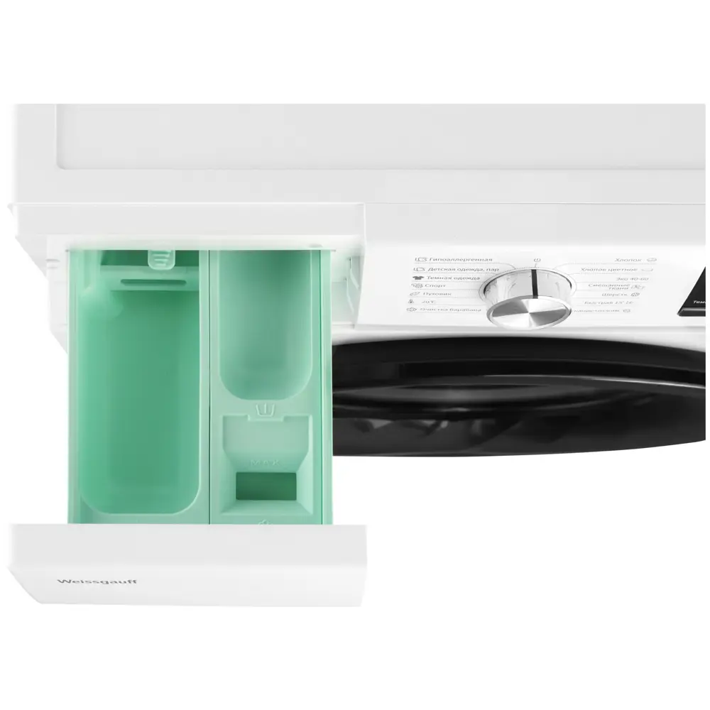 Фото 6 Стиральная машина Weissgauff Wm 61410 Inverter Steam 59.50x84.50x61 см 10 кг цвет белый Фото 6 Стиральная машина Weissgauff Wm 61410 Inverter Steam 59.50x84.50x61 см 10 кг цвет белый