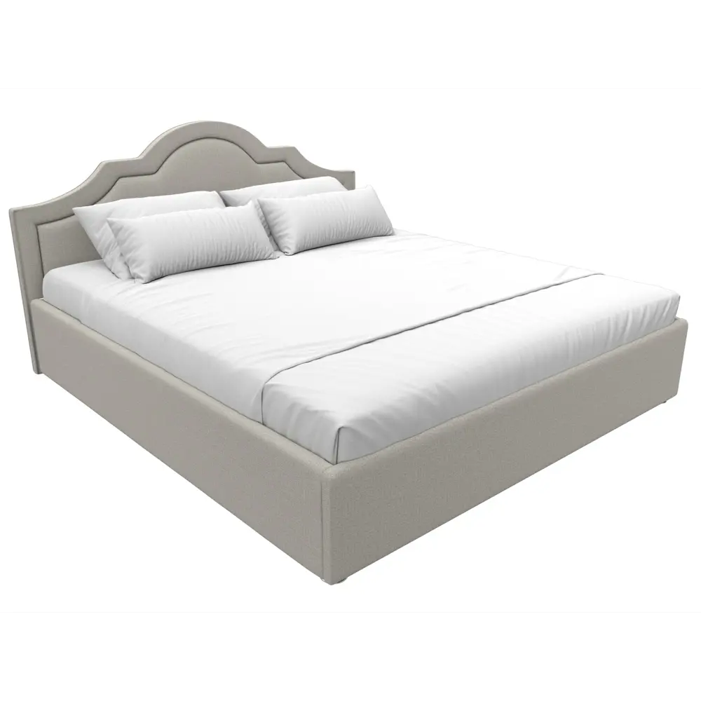 Фото 2 Кровать Афина 180 Лига диванов 123046 195x110x211 см рогожка цвет амур 02 бежевый Фото 2 Кровать Афина 180 Лига диванов 123046 195x110x211 см рогожка цвет амур 02 бежевый