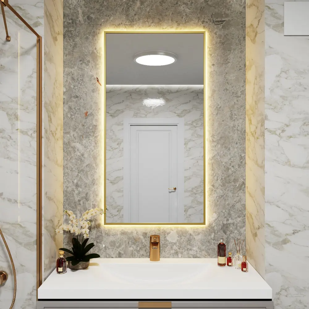 Фото Зеркало со встроенной подсветкой One mirror 12060зст 60x120 см Фото Зеркало со встроенной подсветкой One mirror 12060зст 60x120 см