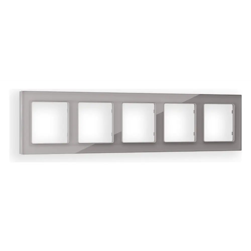 Фото Рамка для розеток и выключателей Ambrella volt Alfa Platos AF330505 5 постов цвет сталь Фото Рамка для розеток и выключателей Ambrella volt Alfa Platos AF330505 5 постов цвет сталь