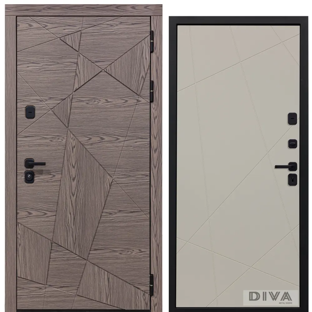 Фото Входная дверь Diva Line 40 УТ-00072819 860x2050см левая цвет коричневый Фото Входная дверь Diva Line 40 УТ-00072819 860x2050см левая цвет коричневый
