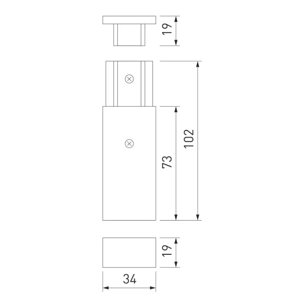 Фото 2 Ввод питания Elektrostandard TRP-1-1-WH Track Rail WH Surface a039498 цвет белый Фото 2 Ввод питания Elektrostandard TRP-1-1-WH Track Rail WH Surface a039498 цвет белый