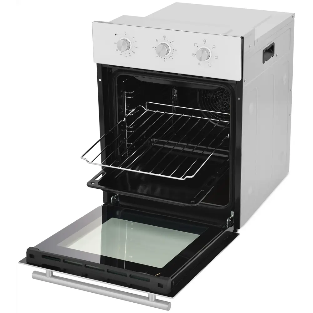 Фото 3 Встраиваемый духовой шкаф Zugel Zoe451W 45x59.50x56.50 см цвет белый Фото 3 Встраиваемый духовой шкаф Zugel Zoe451W 45x59.50x56.50 см цвет белый