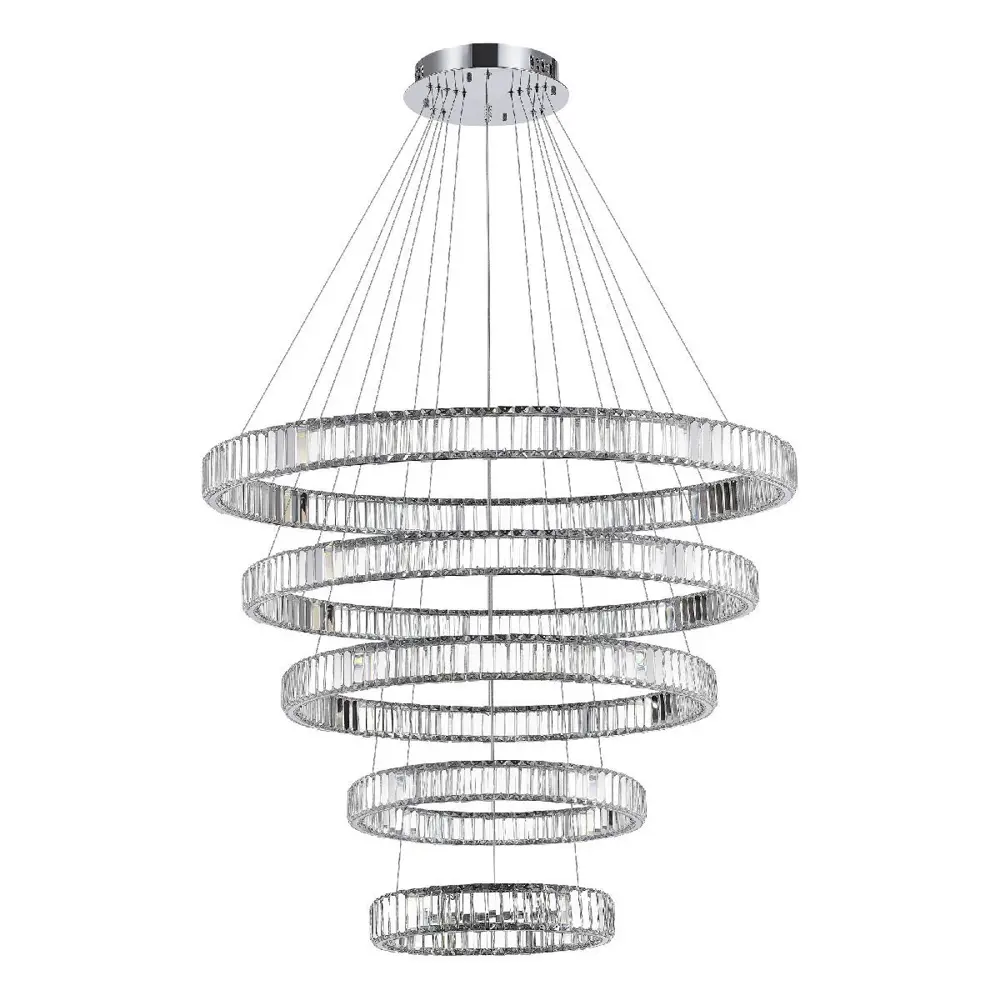 Фото 3 Люстра подвесная светодиодная хрустальная St luce Tivoli sl1622.113.05 10 м² нейтральный белый свет цвет серый/серебристый Фото 3 Люстра подвесная светодиодная хрустальная St luce Tivoli sl1622.113.05 10 м² нейтральный белый свет цвет серый/серебристый