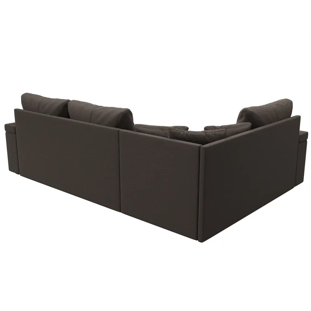 Фото 5 Диван угловой Николь левый угол Лига диванов 126001L 264x91x188 см рогожка цвет амур 05 коричневый Фото 5 Диван угловой Николь левый угол Лига диванов 126001L 264x91x188 см рогожка цвет амур 05 коричневый