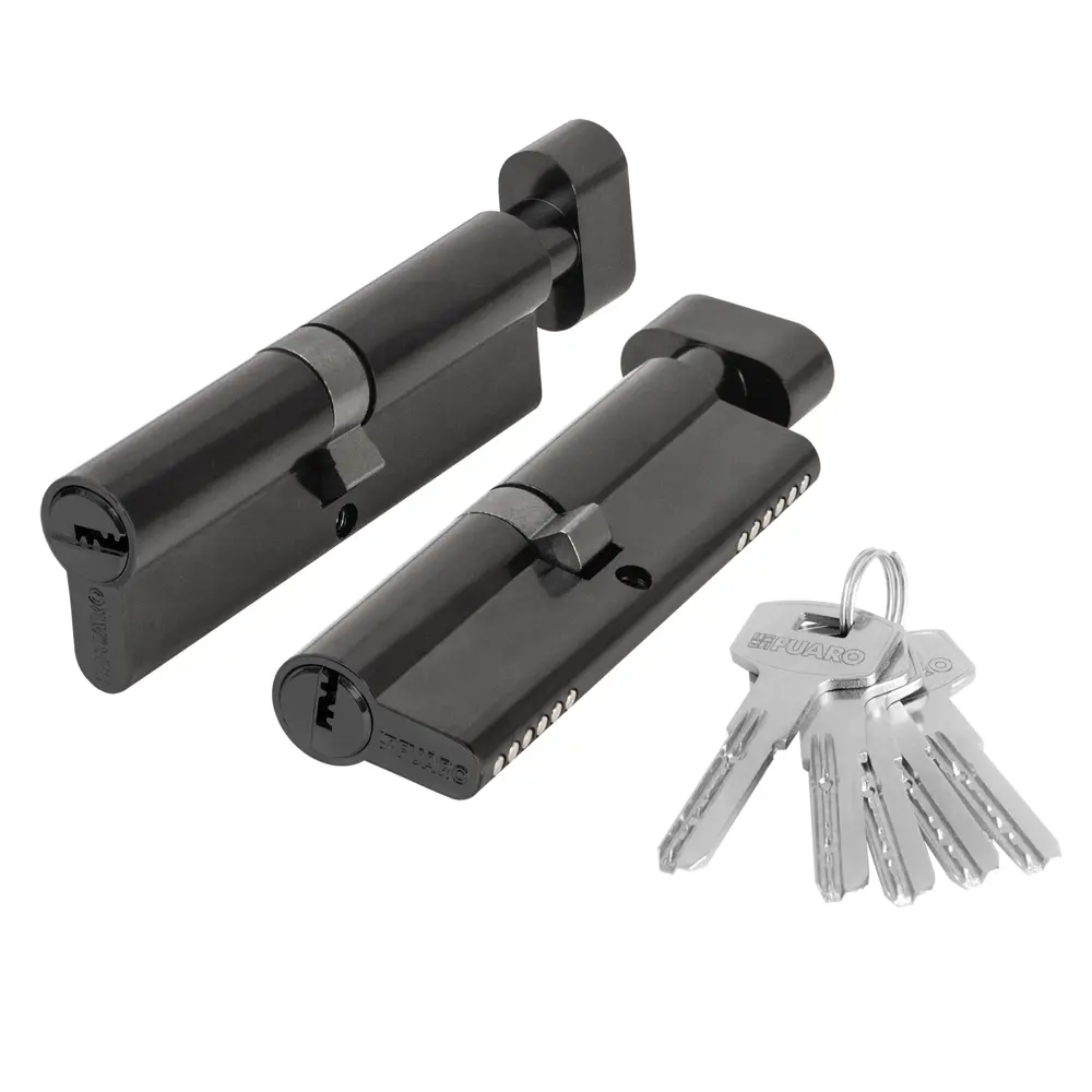 Фото Цилиндровый механизм Fuaro (200 ZM/110) 2000ZM Knob 110 (50+10+50) BL-24 черный 5Key с вертушкой Фото Цилиндровый механизм Fuaro (200 ZM/110) 2000ZM Knob 110 (50+10+50) BL-24 черный 5Key с вертушкой