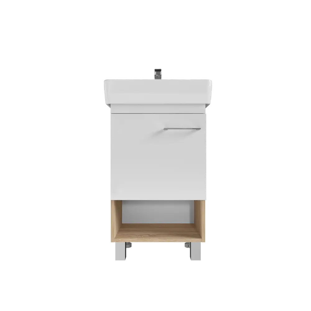 Фото 6 Тумба под раковину в ванную напольная 1Marka Tera 50 цвет дуб Сонома Фото 6 Тумба под раковину в ванную напольная 1Marka Tera 50 цвет дуб Сонома