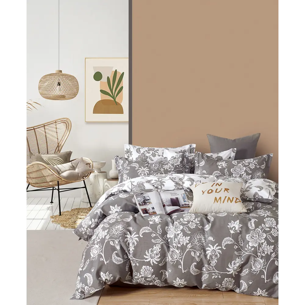 Фото Комплект постельного белья Tango Twill 1.5 спальный сатин наволочки 50x70 - 1 шт 70x70 - 1 шт цвет белый/серый TPIG4-1905 Фото Комплект постельного белья Tango Twill 1.5 спальный сатин наволочки 50x70 - 1 шт 70x70 - 1 шт цвет белый/серый TPIG4-1905