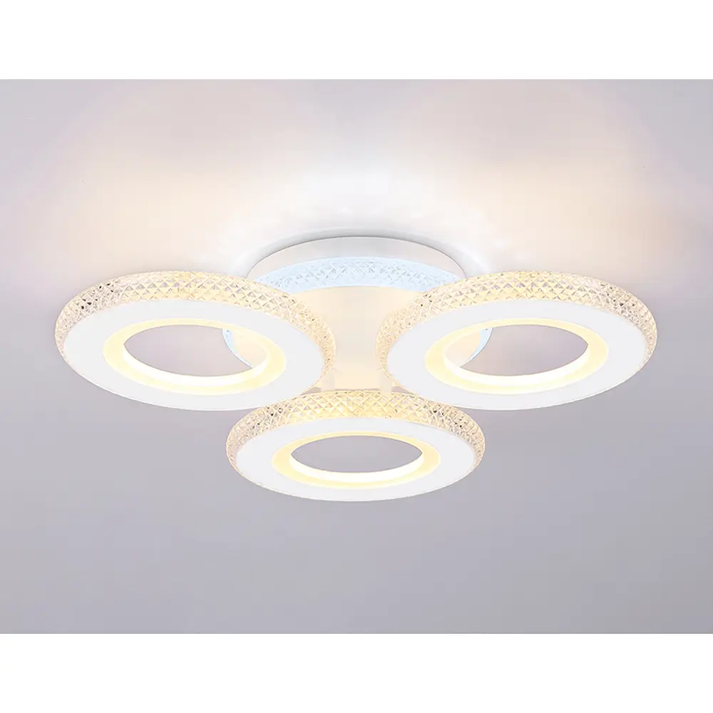Фото 2 Люстра потолочная светодиодная Ambrella light Fa8866 с пультом управления 8 м² нейтральный белый свет цвет белый Фото 2 Люстра потолочная светодиодная Ambrella light Fa8866 с пультом управления 8 м² нейтральный белый свет цвет белый