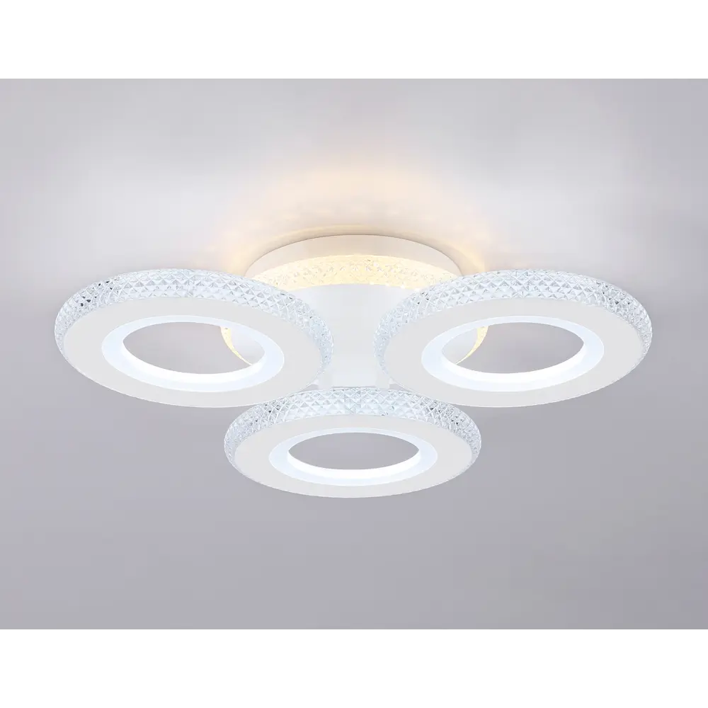Фото 6 Люстра потолочная светодиодная Ambrella light Fa8866 с пультом управления 8 м² нейтральный белый свет цвет белый Фото 6 Люстра потолочная светодиодная Ambrella light Fa8866 с пультом управления 8 м² нейтральный белый свет цвет белый