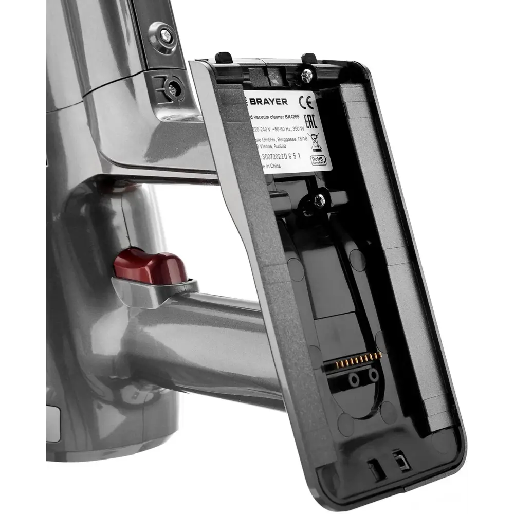 Фото 7 Пылесос вертикальный Brayer Br4265 0.5 л 350 Вт цвет серый черный Фото 7 Пылесос вертикальный Brayer Br4265 0.5 л 350 Вт цвет серый черный