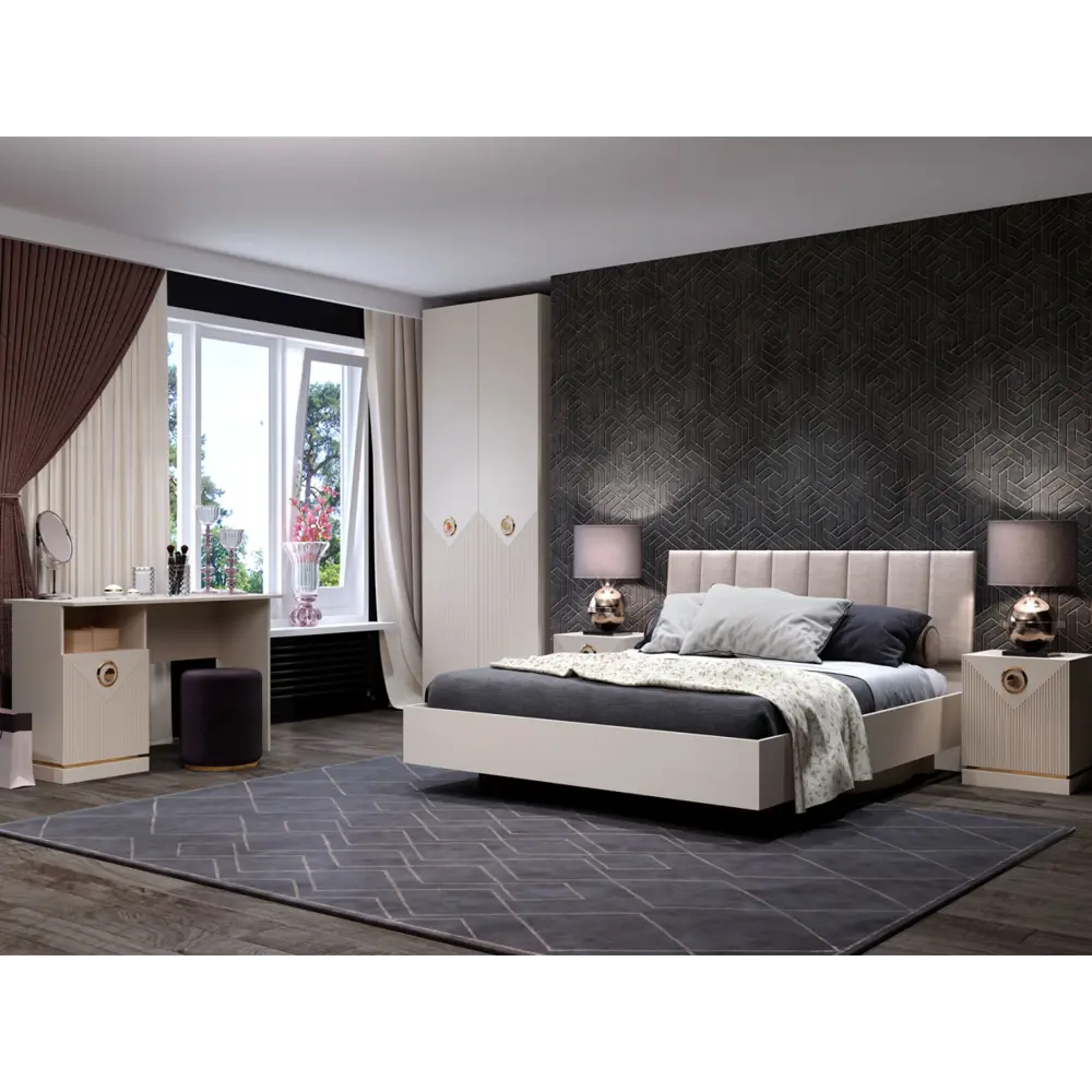 Фото 4 Туалетный столик без зеркала Кураж 120x74x55 см цвет сатин Фото 4 Туалетный столик без зеркала Кураж 120x74x55 см цвет сатин