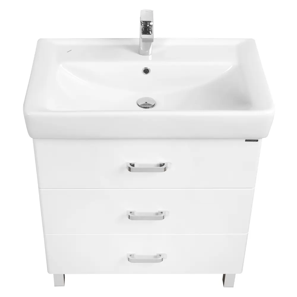 Фото 4 Тумба под раковину напольная Aquaton 1A169001AM010 67см цвет белый Фото 4 Тумба под раковину напольная Aquaton 1A169001AM010 67см цвет белый