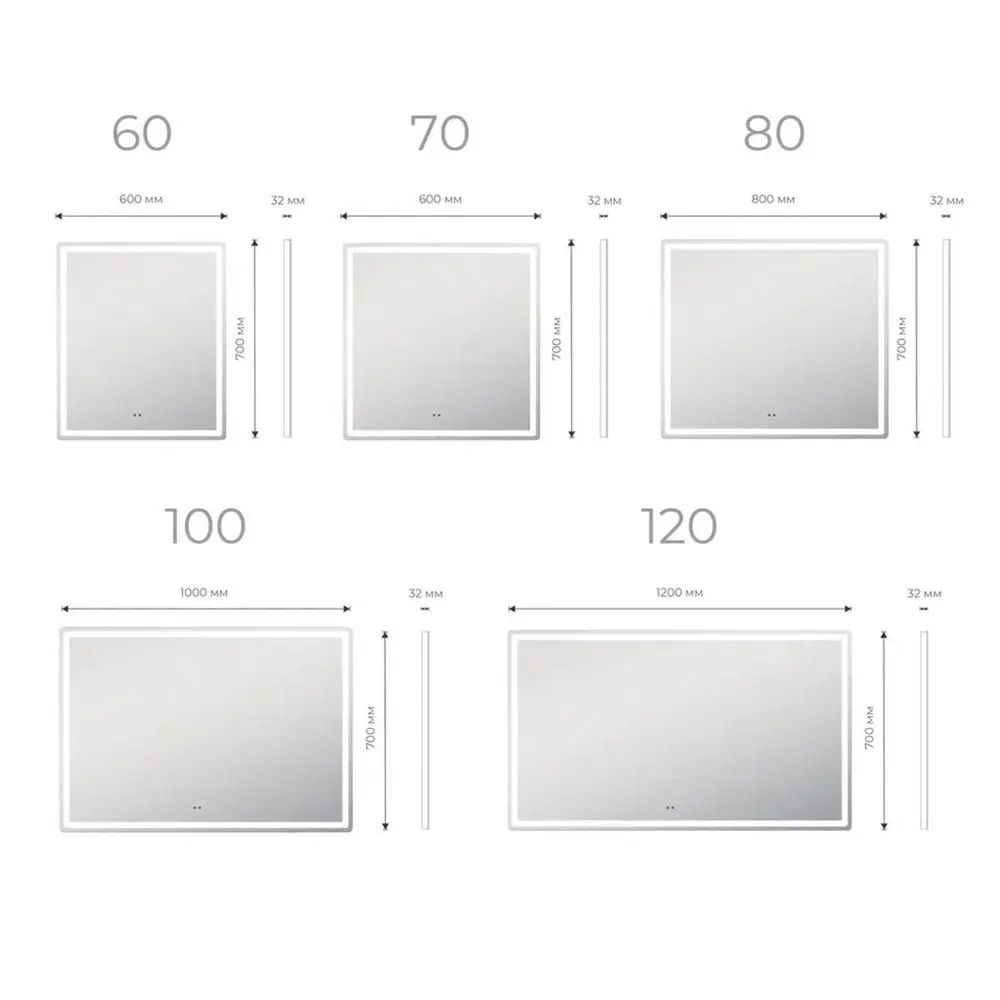 Фото 9 Зеркало Vigo Geometry Comfort 80 см Фото 9 Зеркало Vigo Geometry Comfort 80 см