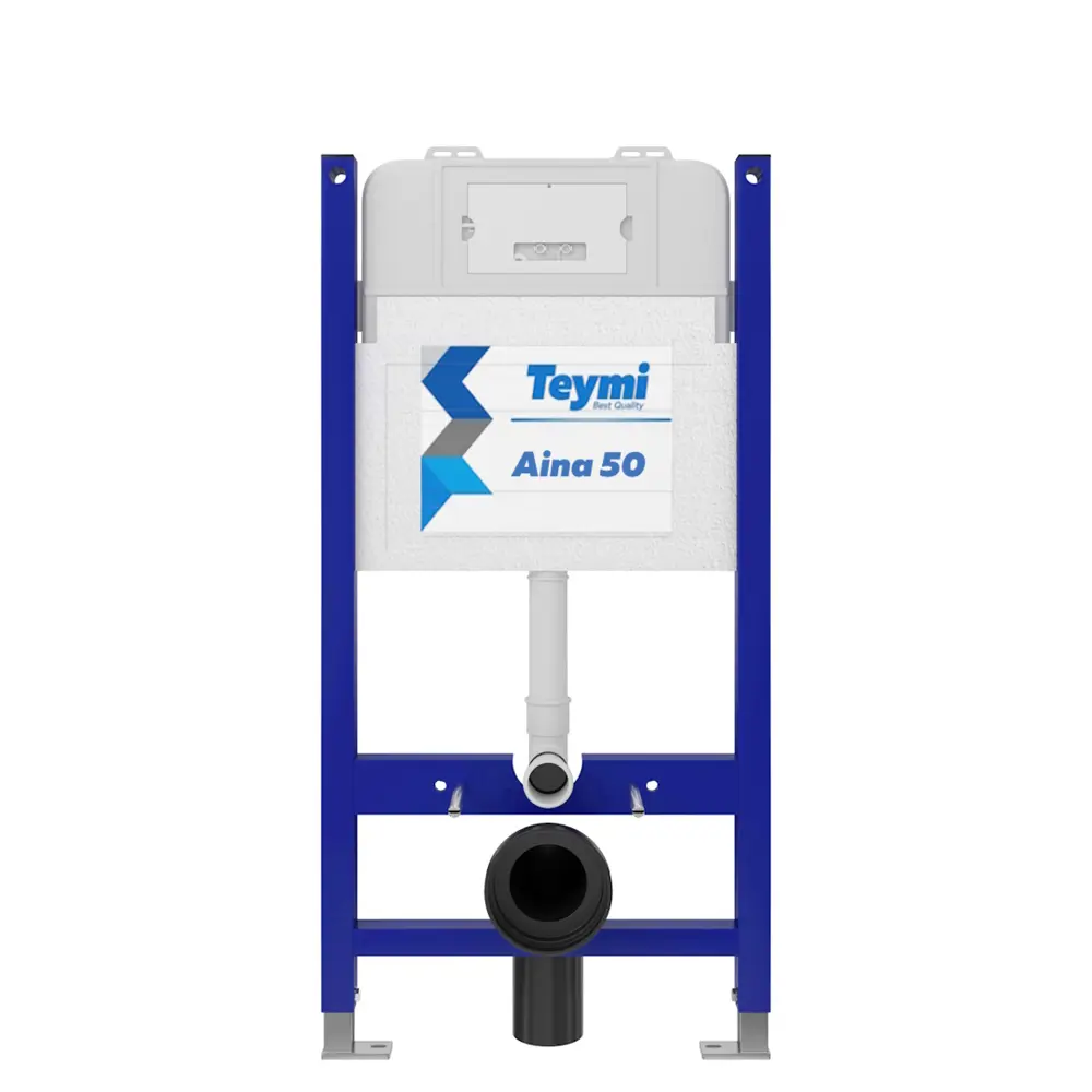 Фото 6 Инсталляция с унитазом комплект 5 в 1 Teymi F14996 унитаз подвесной безободковый торнадо черный Lina Pro Vortex Black кнопка нержавеющая сталь