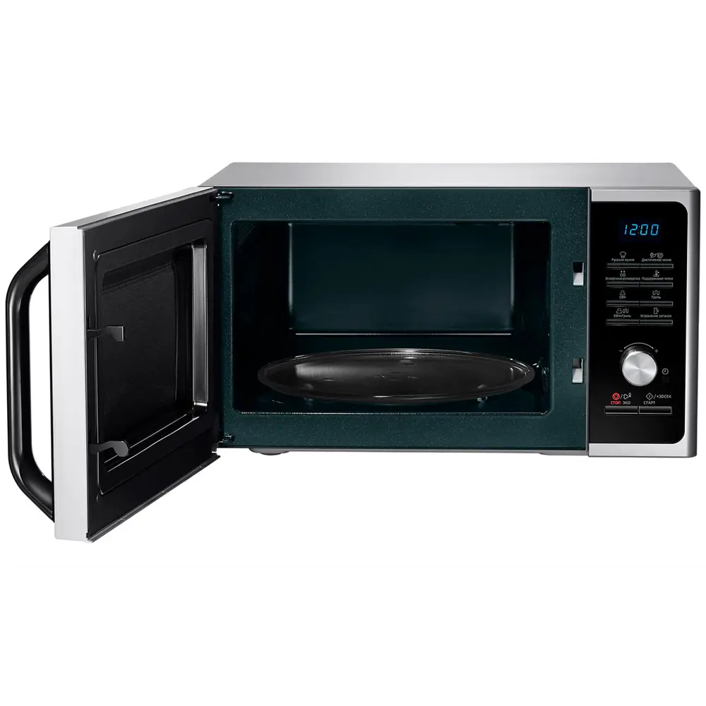 Фото 3 Отдельностоящая микроволновая печь Samsung MG23F302TQS/BW 48.9x27.5x39.2 см 23 л цвет серебристый