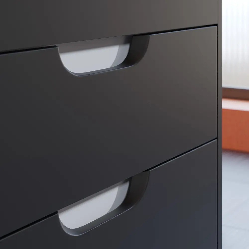 Фото Тумба под раковину подвесная Uperwood Modul 2930205151 65см цвет черный Фото Тумба под раковину подвесная Uperwood Modul 2930205151 65см цвет черный