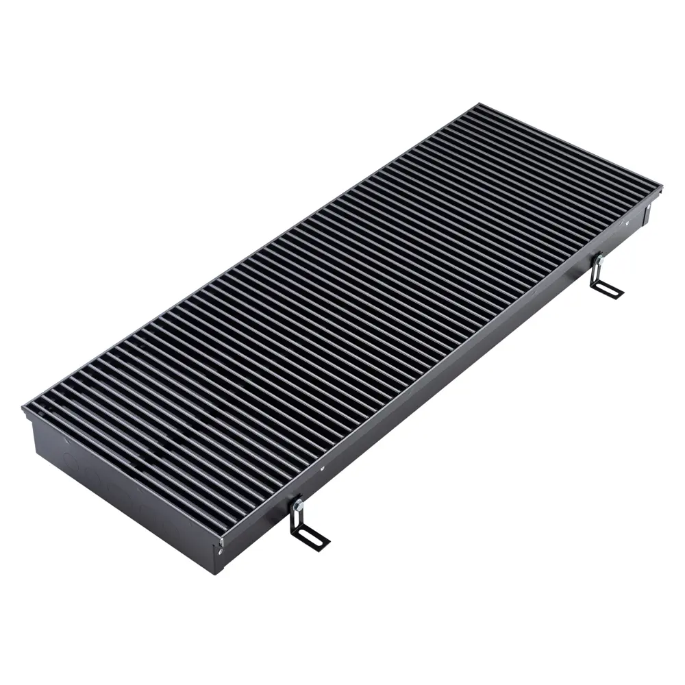 Фото Конвектор внутрипольный KVZ Vent Max Power V Ra Bl 1600x300x80 мм биметалл черный