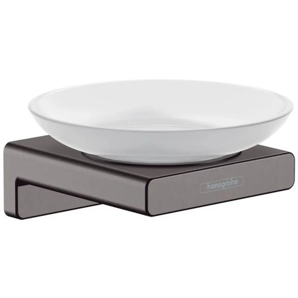Фото Мыльница Hansgrohe 41746340HG керамика цвет черный Фото Мыльница Hansgrohe 41746340HG керамика цвет черный