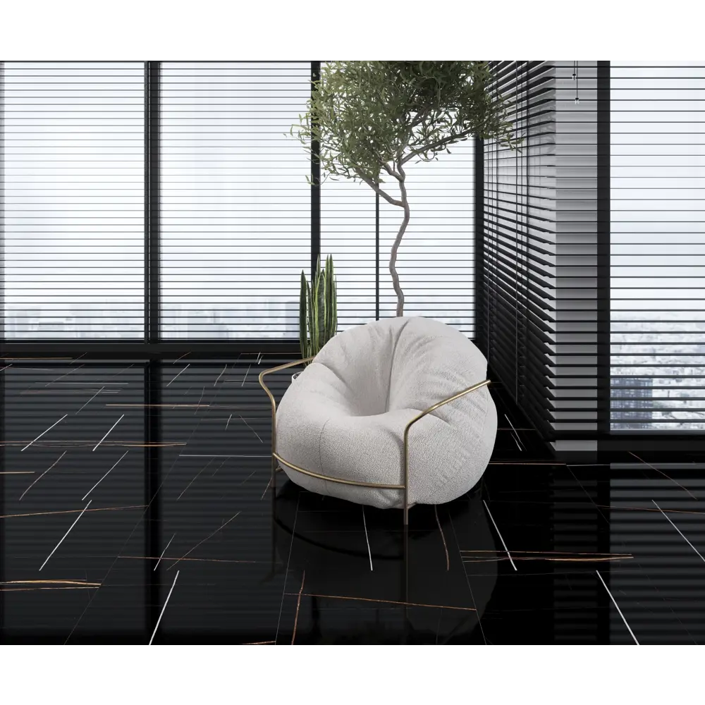 Фото Керамогранит Laparet Saint Laurent x9999284966 60x120см 1.44 м² цвет черный, цена за упаковку Фото Керамогранит Laparet Saint Laurent x9999284966 60x120см 1.44 м² цвет черный, цена за упаковку