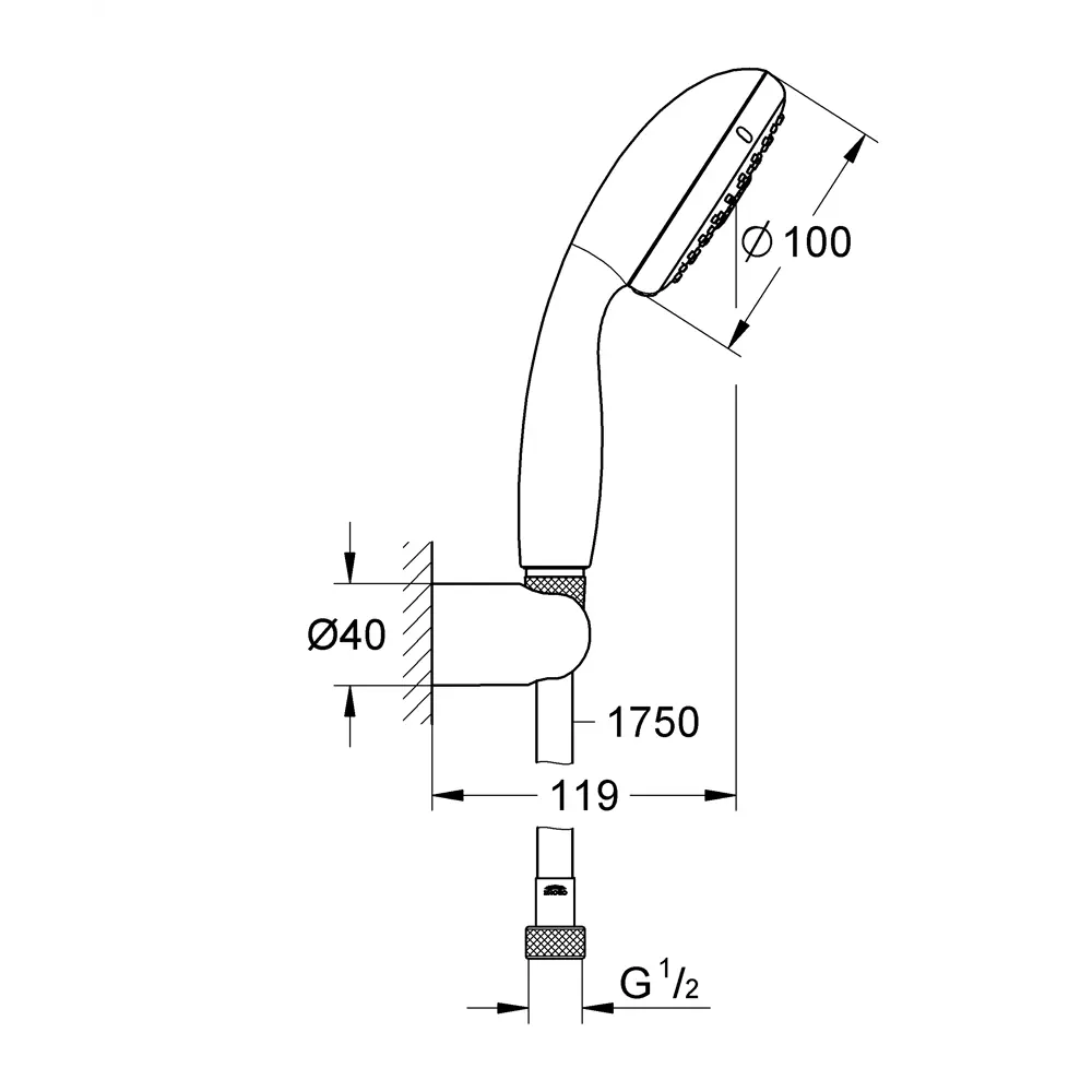 Фото 6 Душевой гарнитур Grohe Tempesta New 27849001 Фото 6 Душевой гарнитур Grohe Tempesta New 27849001