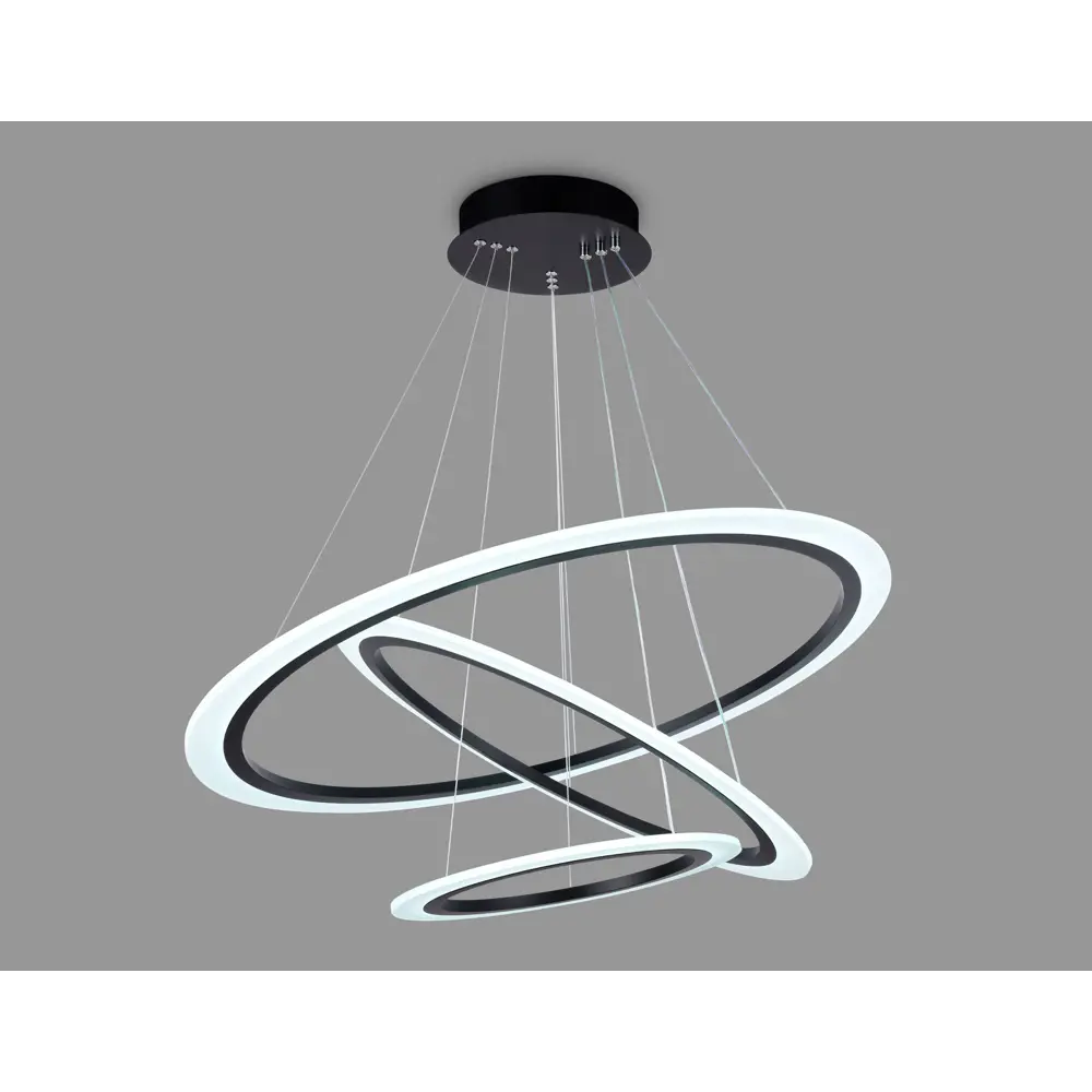 Фото 4 Светильник подвесной светодиодный Ambrella Light Acrylica с пультом управления 20 м² нейтральный белый свет цвет черный Фото 4 Светильник подвесной светодиодный Ambrella Light Acrylica с пультом управления 20 м² нейтральный белый свет цвет черный