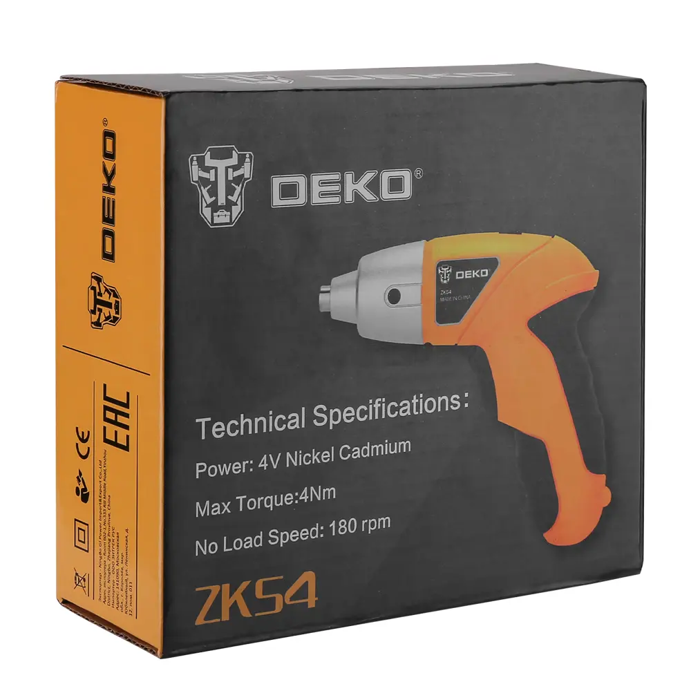 Фото 3 Отвертка аккумуляторная Deko ZKS4 063-4113, 4 В Ni-Cd 0.6 Ач с набором оснастки 10 шт Фото 3 Отвертка аккумуляторная Deko ZKS4 063-4113, 4 В Ni-Cd 0.6 Ач с набором оснастки 10 шт