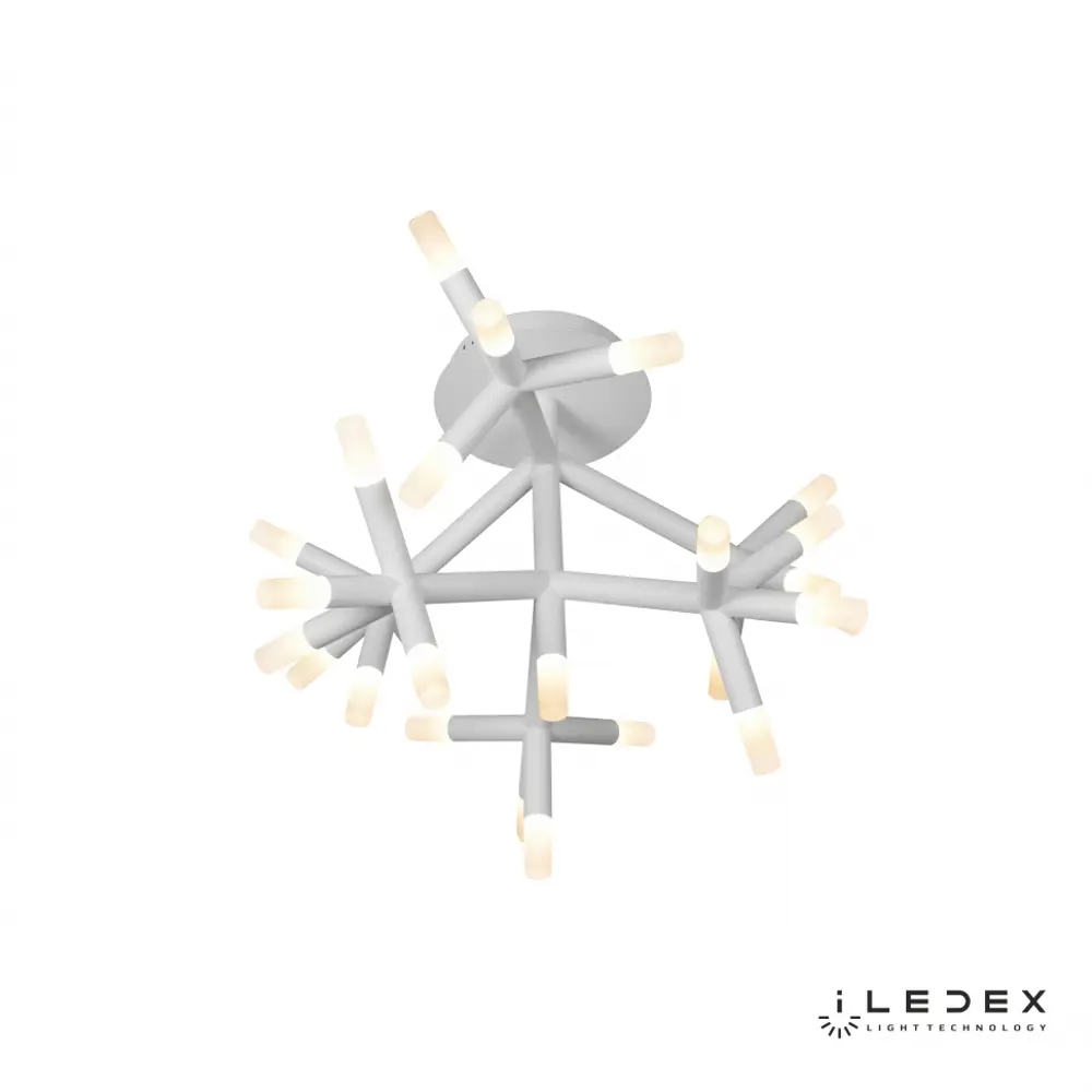 Фото 4 Люстра потолочная светодиодная iLedex FS-017-X25 WH, 29 м², цвет белый Фото 4 Люстра потолочная светодиодная iLedex FS-017-X25 WH, 29 м², цвет белый