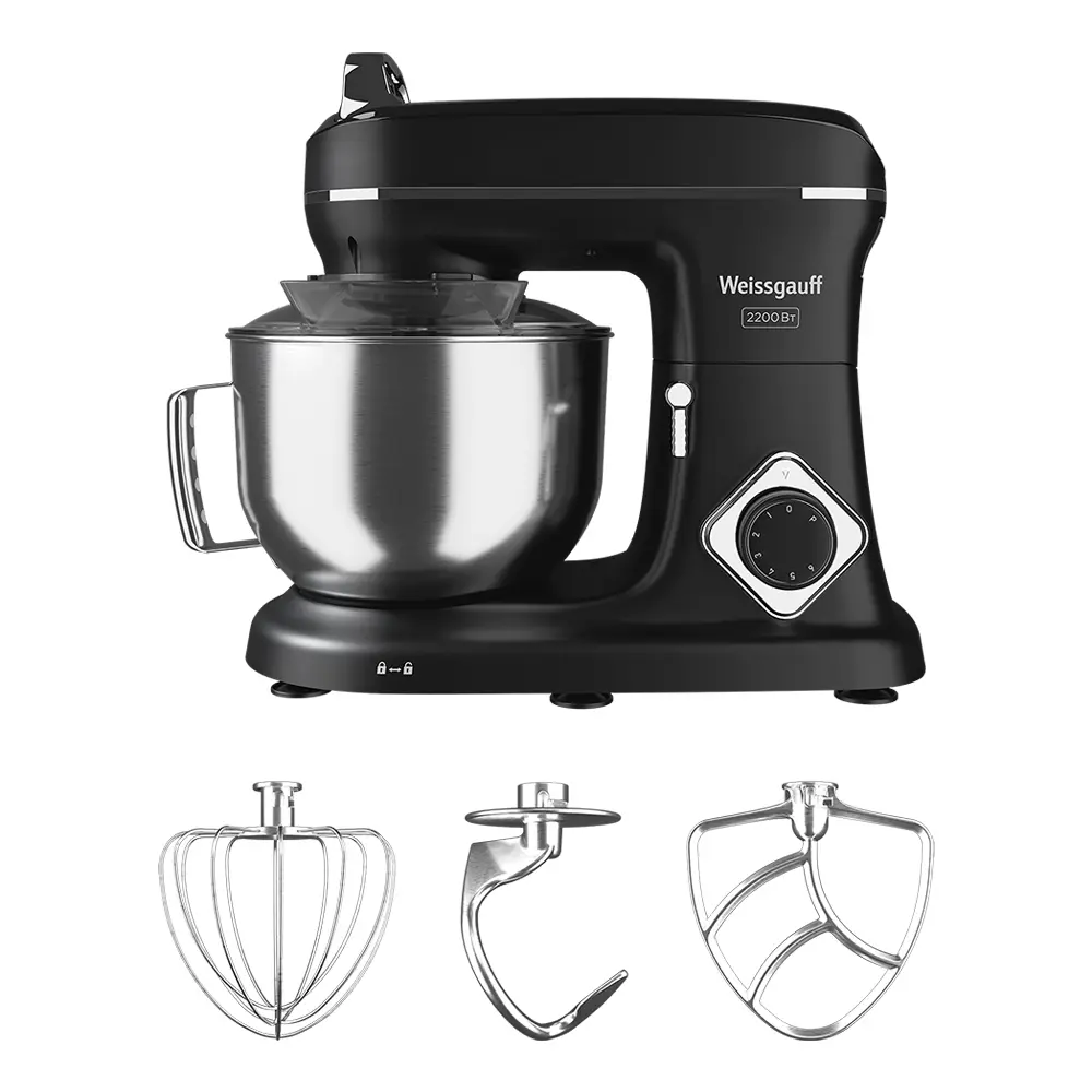 Фото 13 Планетарный миксер Weissgauff 226 PDB Touch Screen Pro 2200 Вт цвет черный