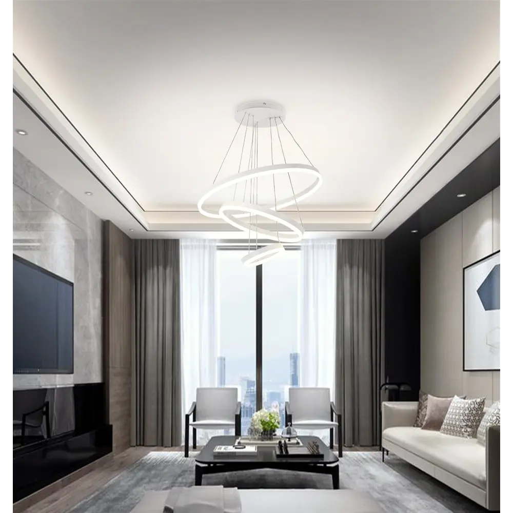 Фото 4 Люстра подвесная светодиодная NATALI KOVALTSEVA LED LAMPS 81277 OREOL 30 м² изменение оттенков белого свет цвет золотой Фото 4 Люстра подвесная светодиодная NATALI KOVALTSEVA LED LAMPS 81277 OREOL 30 м² изменение оттенков белого свет цвет золотой