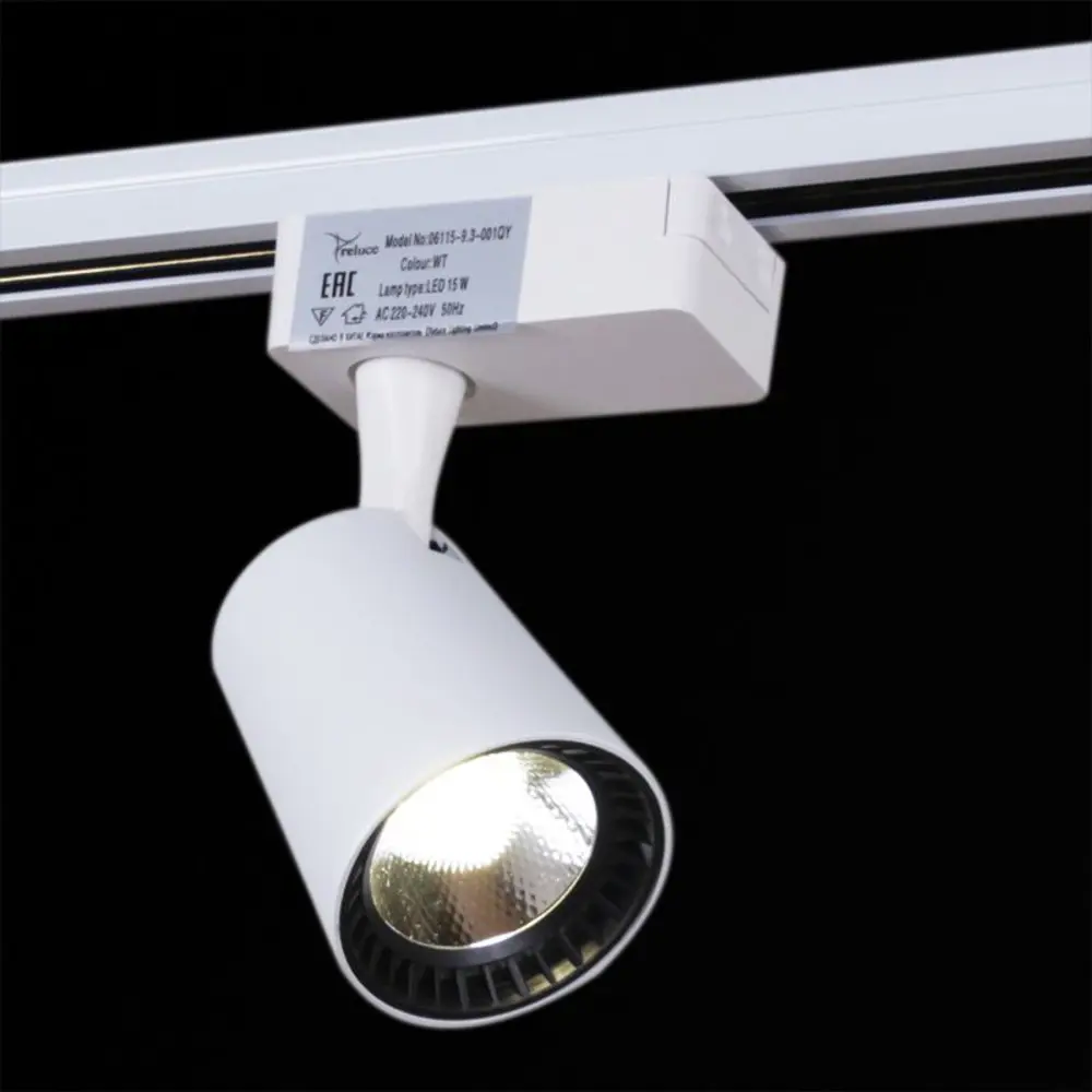 Фото 11 Трековый светильник спот светодиодный Reluce 06115-9.3-001qy led15w wt 15 Вт 1.25 м² цвет белый Фото 11 Трековый светильник спот светодиодный Reluce 06115-9.3-001qy led15w wt 15 Вт 1.25 м² цвет белый