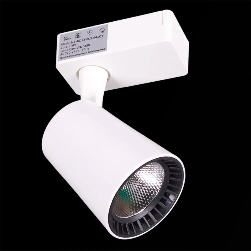 Фото 13 Трековый светильник спот светодиодный Reluce 06115-9.3-001qy led15w wt 15 Вт 1.25 м² цвет белый Фото 13 Трековый светильник спот светодиодный Reluce 06115-9.3-001qy led15w wt 15 Вт 1.25 м² цвет белый