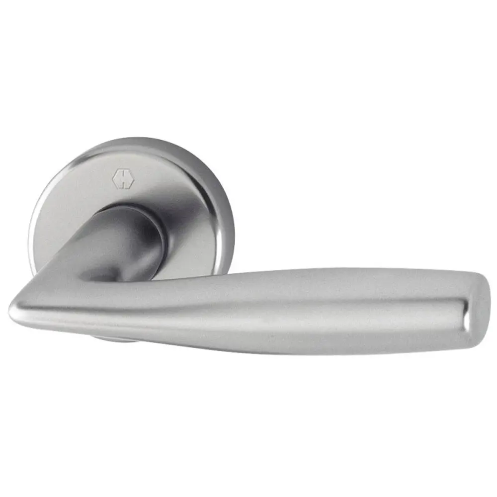 Фото Ручка Hoppe M1515/23K Vitoria F41-R сатинированный хром-Resista Schnellstift А=120-135мм Фото Ручка Hoppe M1515/23K Vitoria F41-R сатинированный хром-Resista Schnellstift А=120-135мм