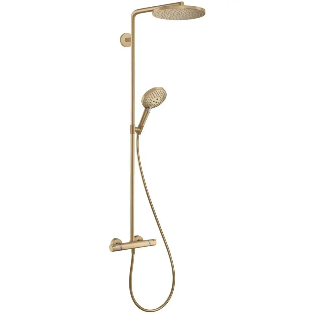 Фото 3 Душевая система Hansgrohe Raindance Select Showerpipe S 240 27633140 1 режим бронза Фото 3 Душевая система Hansgrohe Raindance Select Showerpipe S 240 27633140 1 режим бронза