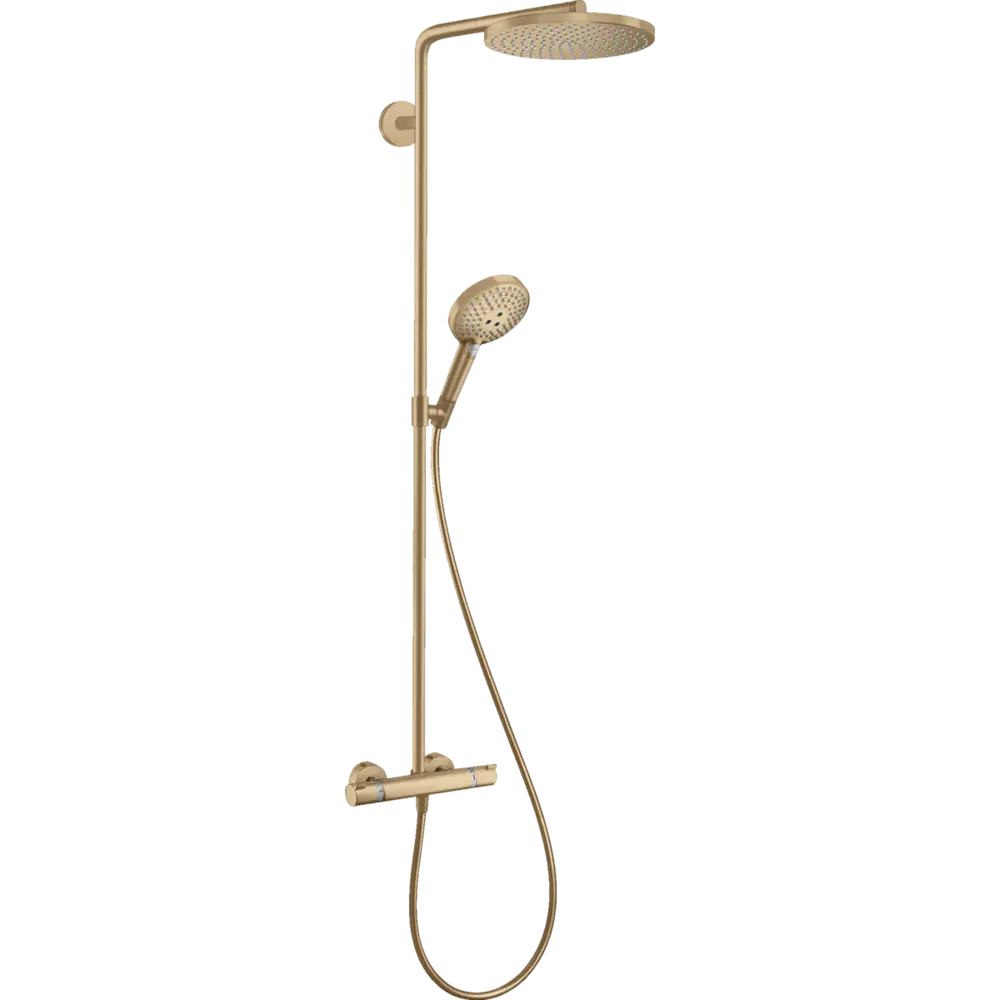 Фото Душевая система Hansgrohe Raindance Select Showerpipe S 240 27633140 1 режим бронза Фото Душевая система Hansgrohe Raindance Select Showerpipe S 240 27633140 1 режим бронза