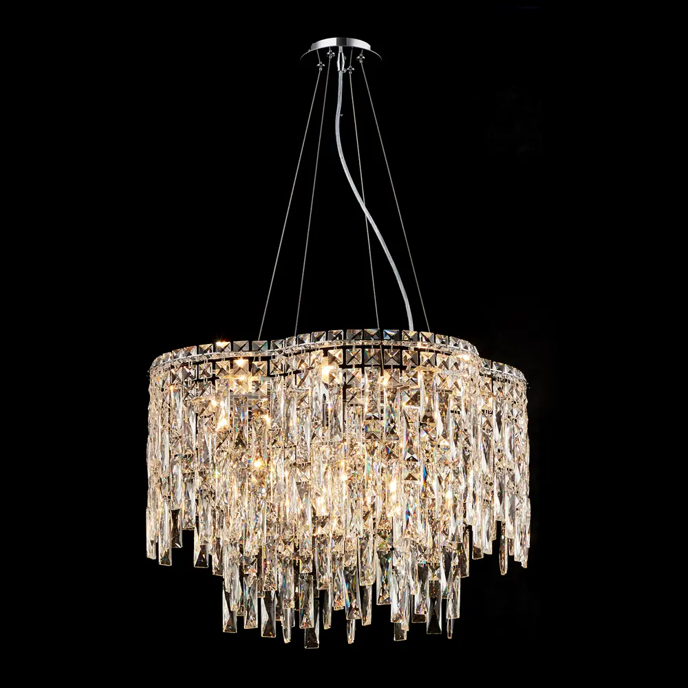 Фото 4 Люстра подвесная Crystal Lux 312_0020 12 ламп 24 м² цвет хром Фото 4 Люстра подвесная Crystal Lux 312_0020 12 ламп 24 м² цвет хром