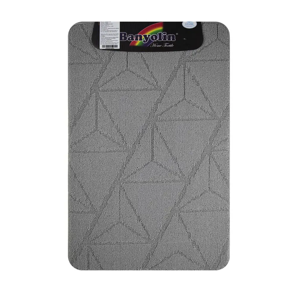 Фото 2 Коврик для ванной комнаты САНАКС 00848 50x80см цвет серый, серебристый