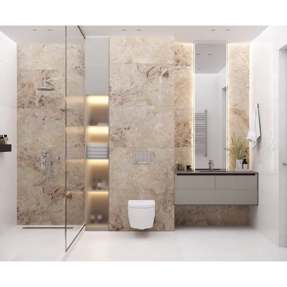Фото 3 Керамогранит Laparet Brecia Antic Brown x9999286981 60x120см 1.44 м² цвет бежевый, цена за упаковку Фото 3 Керамогранит Laparet Brecia Antic Brown x9999286981 60x120см 1.44 м² цвет бежевый, цена за упаковку
