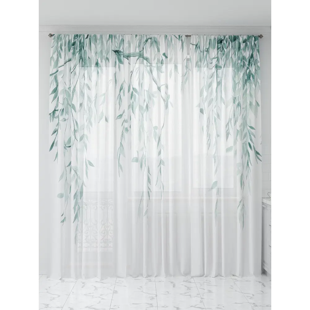 Фото 2 Тюль Comfy way Олион - 17 CW991017-250 на шторной ленте 250x450 см цвет белый Фото 2 Тюль Comfy way Олион - 17 CW991017-250 на шторной ленте 250x450 см цвет белый