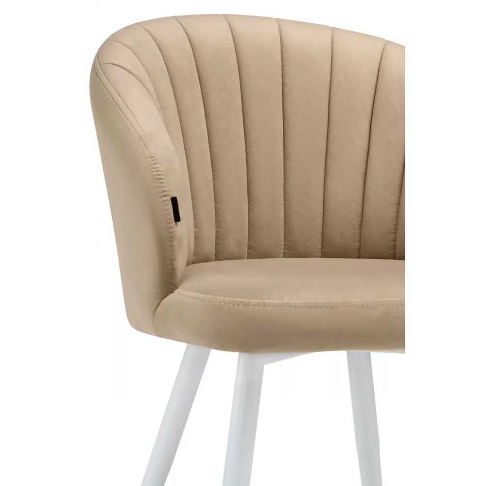 Фото 7 Стул Woodville 462398 47x76x50 см велюр цвет латте Фото 7 Стул Woodville 462398 47x76x50 см велюр цвет латте