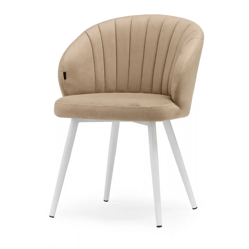 Фото 6 Стул Woodville 462398 47x76x50 см велюр цвет латте Фото 6 Стул Woodville 462398 47x76x50 см велюр цвет латте